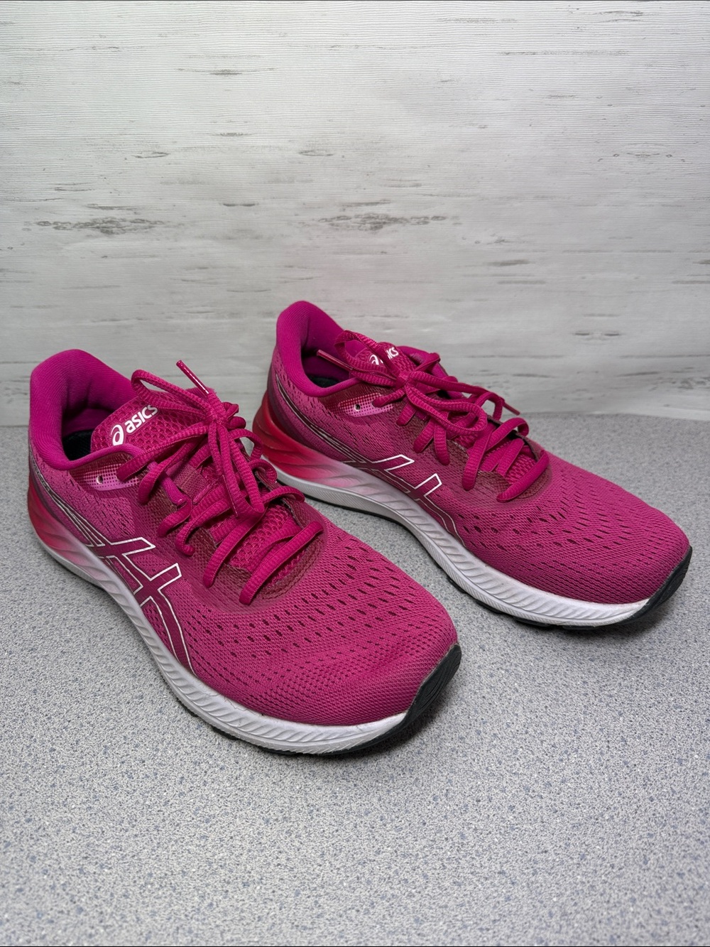 ASICS Women's Bright Magenta Lace-Up Running Shoes